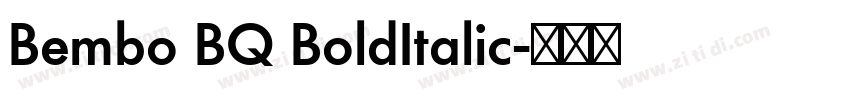 Bembo BQ BoldItalic字体转换